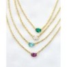 Kendra Scott Cailin Gold Pendant Necklace in Blue Violet Crystal