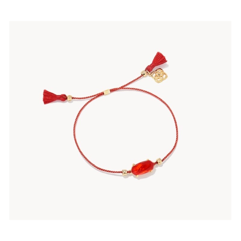 Everlyne Red Cord Friendship Bracelet in Red Illusion