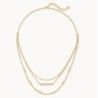 Kendra Scott Addison Triple Strand Necklace in Gold