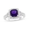 Cushion-Cut Amethyst & Lab-Created Sapphire Doorknocker Gift Set