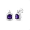 Cushion-Cut Amethyst & Lab-Created Sapphire Doorknocker Gift Set