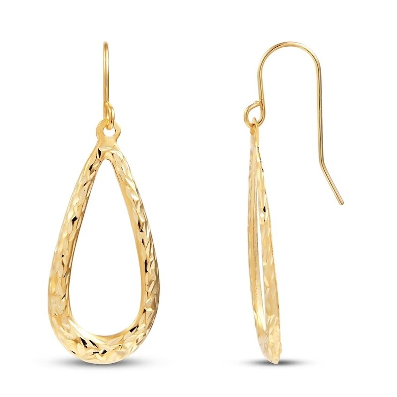 KAY Jewelry Teardrop Earrings 14K Yellow Gold