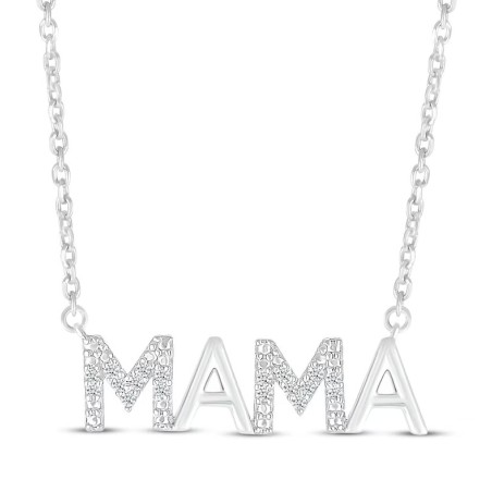 Diamond Alternating "Mama" Necklace ,MOTHER'S DAY GIFTS