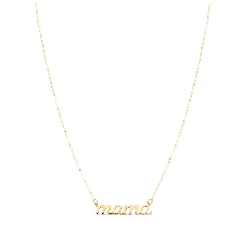 Mama Script Necklace 10K Gold,MOTHER'S DAY GIFTS