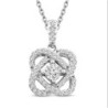 Center of Me Diamond Necklace  Sterling Silver