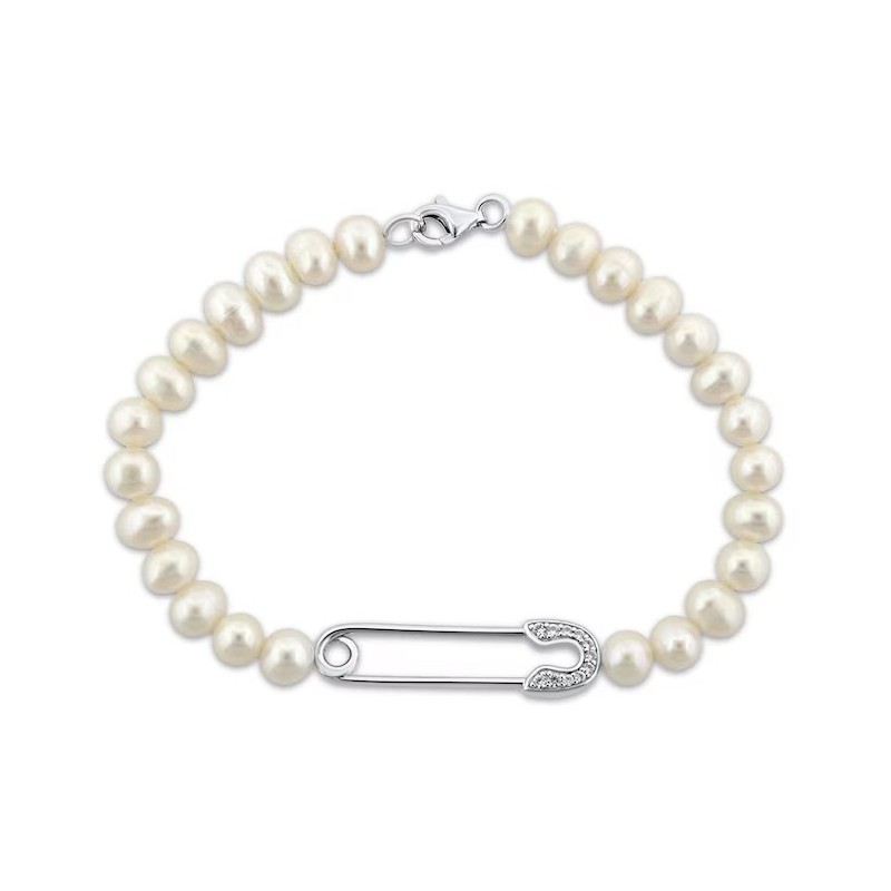 Pearl Bracelet Sterling Silver Bracelet