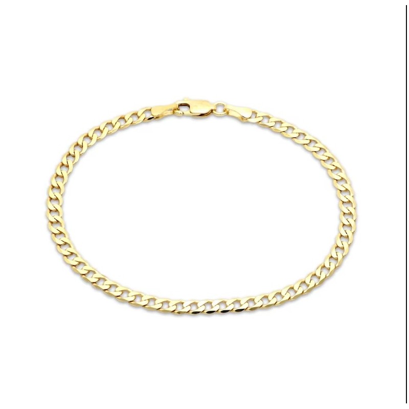 Solid Curb Chain Bracelet Women's Jewelry