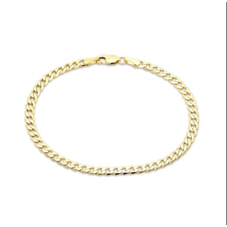 Solid Curb Chain Bracelet Women's Jewelry