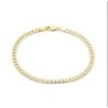 Solid Curb Chain Bracelet Women's Jewelry