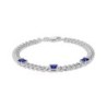 Sapphire Taima Title Bracelet Sterling Silver