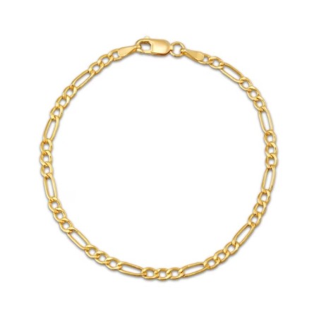 Children's Solid Figaro Chain Bracelet 14K Yellow Gold