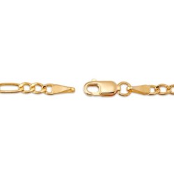 Children's Solid Figaro Chain Bracelet 14K Yellow Gold