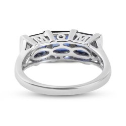 Sapphire "Mama" Ring in Sterling Silver