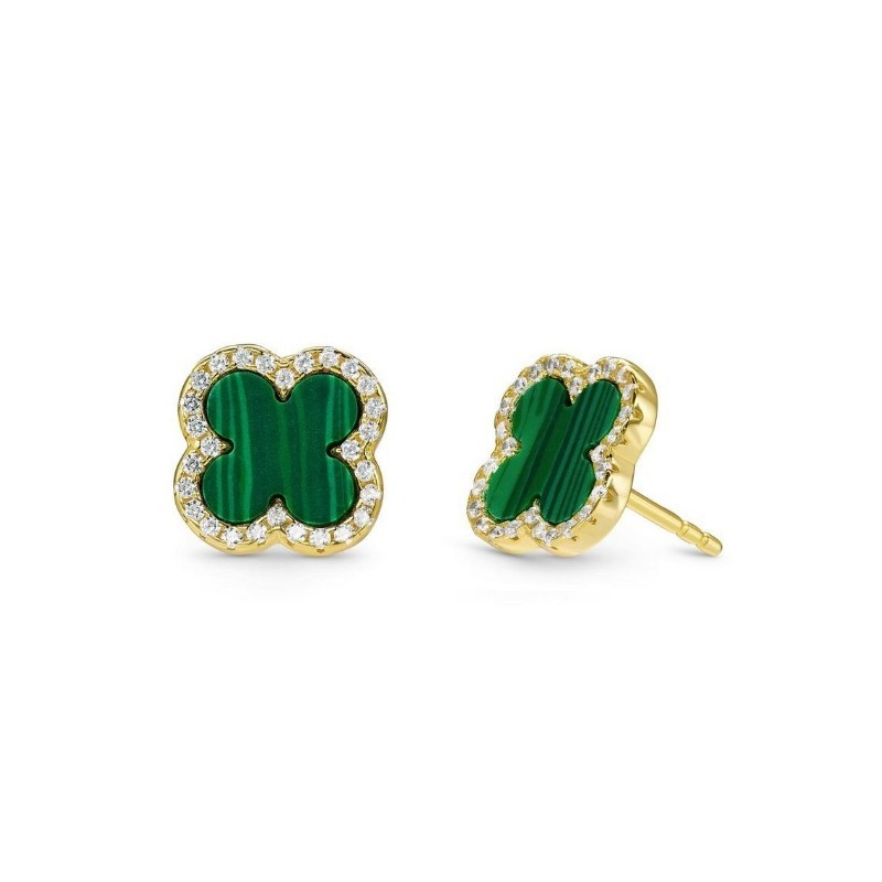 Lucky Four-Leaf Clover Earrings，Elegant, For Your Girlfriend