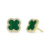 Lucky Four-Leaf Clover Earrings，Elegant, For Your Girlfriend