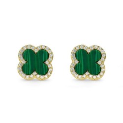 Lucky Four-Leaf Clover Earrings，Elegant, For Your Girlfriend