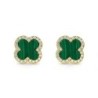 Lucky Four-Leaf Clover Earrings，Elegant, For Your Girlfriend