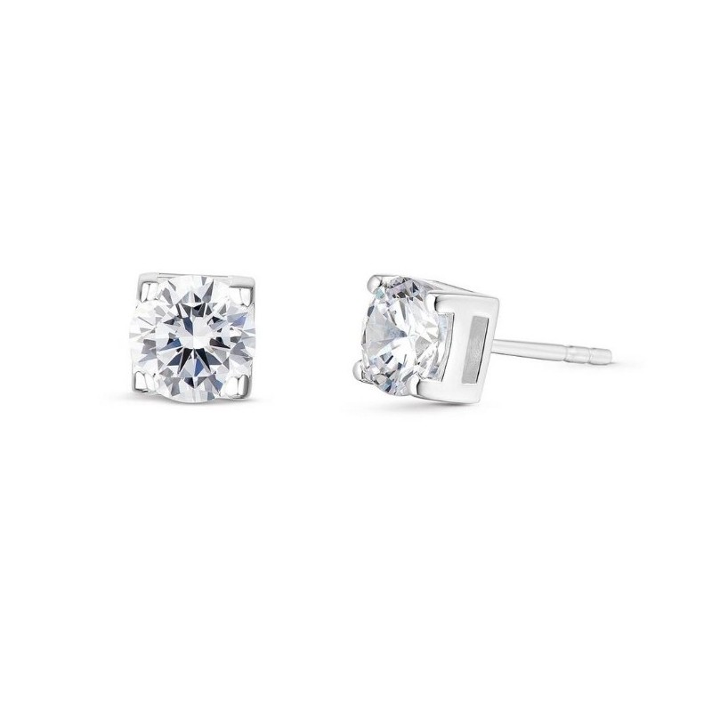 Silver Cubic Zirconia Stud Earrings