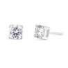 Silver Cubic Zirconia Stud Earrings