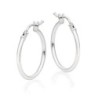 Sterling Silver Medium Hoop Earrings