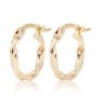 Gold Twist Hoop Earrings,Personalized Fashion Jewelry