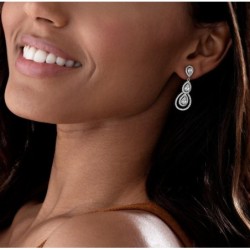 Crystal Pear Shape Drop Earrings Temperament Jewelry