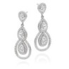 Crystal Pear Shape Drop Earrings Temperament Jewelry