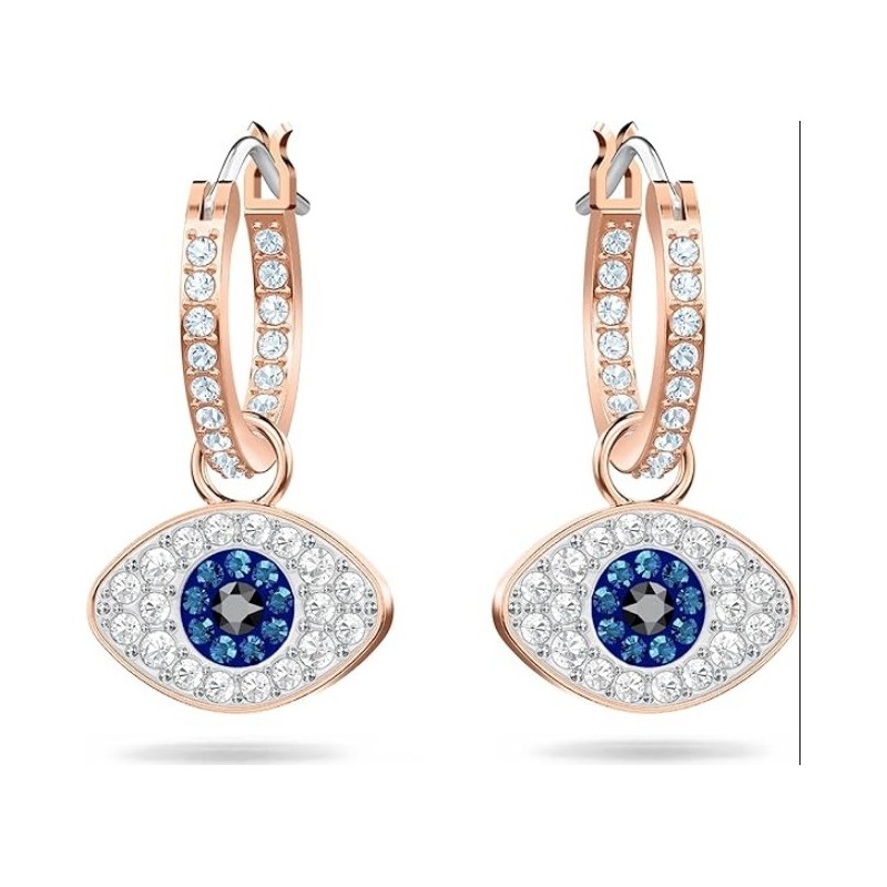 SWAROVSKI Symbolic Evil Eye Crystal Earrings Jewelry