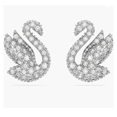 Swarovski Iconic Swan Crystal Earrings, Clear Crystals