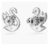 Swarovski Iconic Swan Crystal Earrings, Clear Crystals