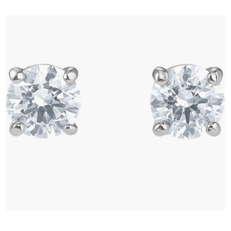 Swarovski Tennis Earring Jewelry, Rhodium Finish, Clear Crystals