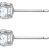 Swarovski Tennis Earring Jewelry, Rhodium Finish, Clear Crystals