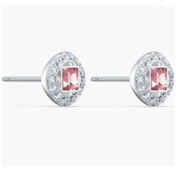 SWAROVSKI Angelic Square Earrings,Pink Crystal