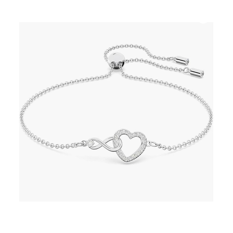 Swarovski Infinity Heart Jewelry,Adjustable Bracelet,Crystal