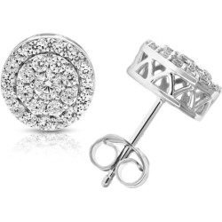 Vir Jewels 1 cttw Round Diamond Stud Earrings