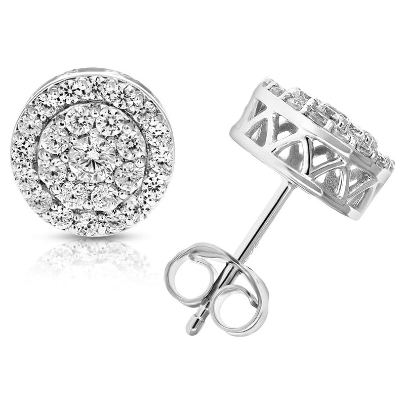 Vir Jewels 1 cttw Round Diamond Stud Earrings