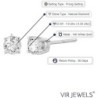 Vir Jewels 1/2 to 2 cttw Diamond Stud Earrings 14K