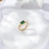 PALBOA Gold Emerald Rings Gold Rings for Women Dainty Green Rings