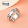 Shop LC 925 Sterling Silver Fidget Ring Spinner Ring Moon Star Anxiety