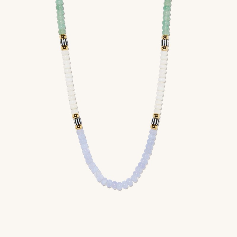 Coastal Blue Lace Agate Necklace