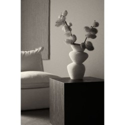 H&M HOME Stoneware Vase,White Colors