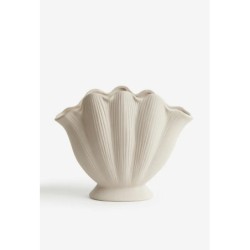 H&M HOME Shell-shaped Vase,Light beige