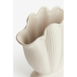 H&M HOME Shell-shaped Vase,Light beige