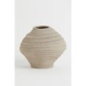 H&M HOME Asymmetric Stoneware Vase,Taupe Colors