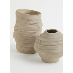 H&M HOME Asymmetric Stoneware Vase,Taupe Colors