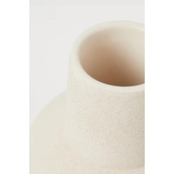 H&M HOME Small Ceramic Vase,Light beige