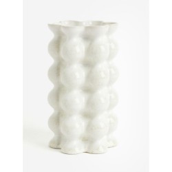 Reactive-glaze Vase,White Colors