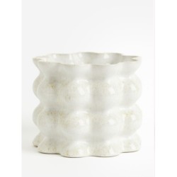 Reactive-glaze Plant Pot,White Colors