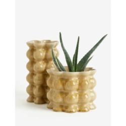 Reactive-glaze Plant Pot,Yellow Colors