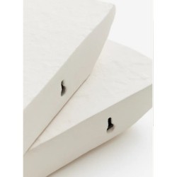 2-pack Metal Wall Shelves,White Colors